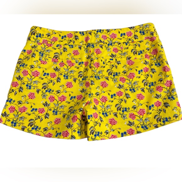 LOFT Ann Taylor THE RIVIERA SHORT Floral Print Short Size 6 Yellow - Picture 3 of 13